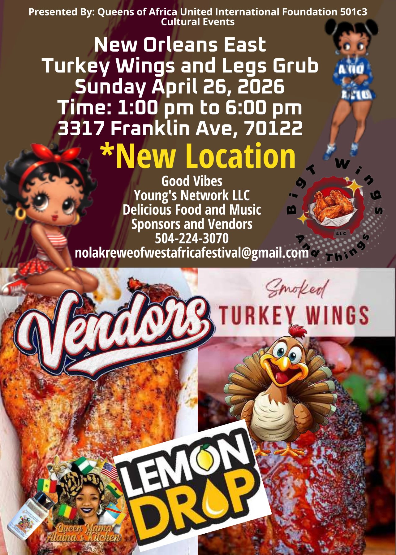 Lemon Drop Drinks, Turkey Wings, Legs and Necks Grub