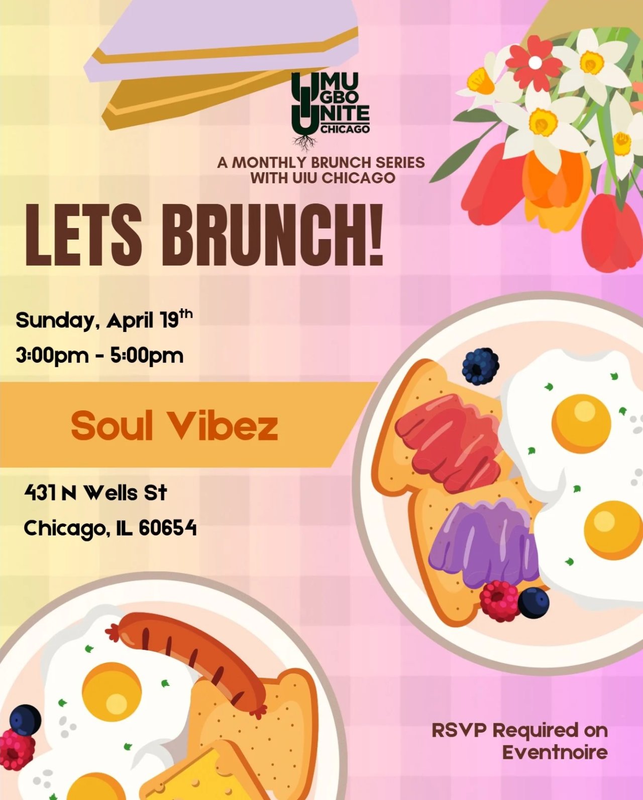 UIU Monthly Brunch Series — April @ Soul Vibez