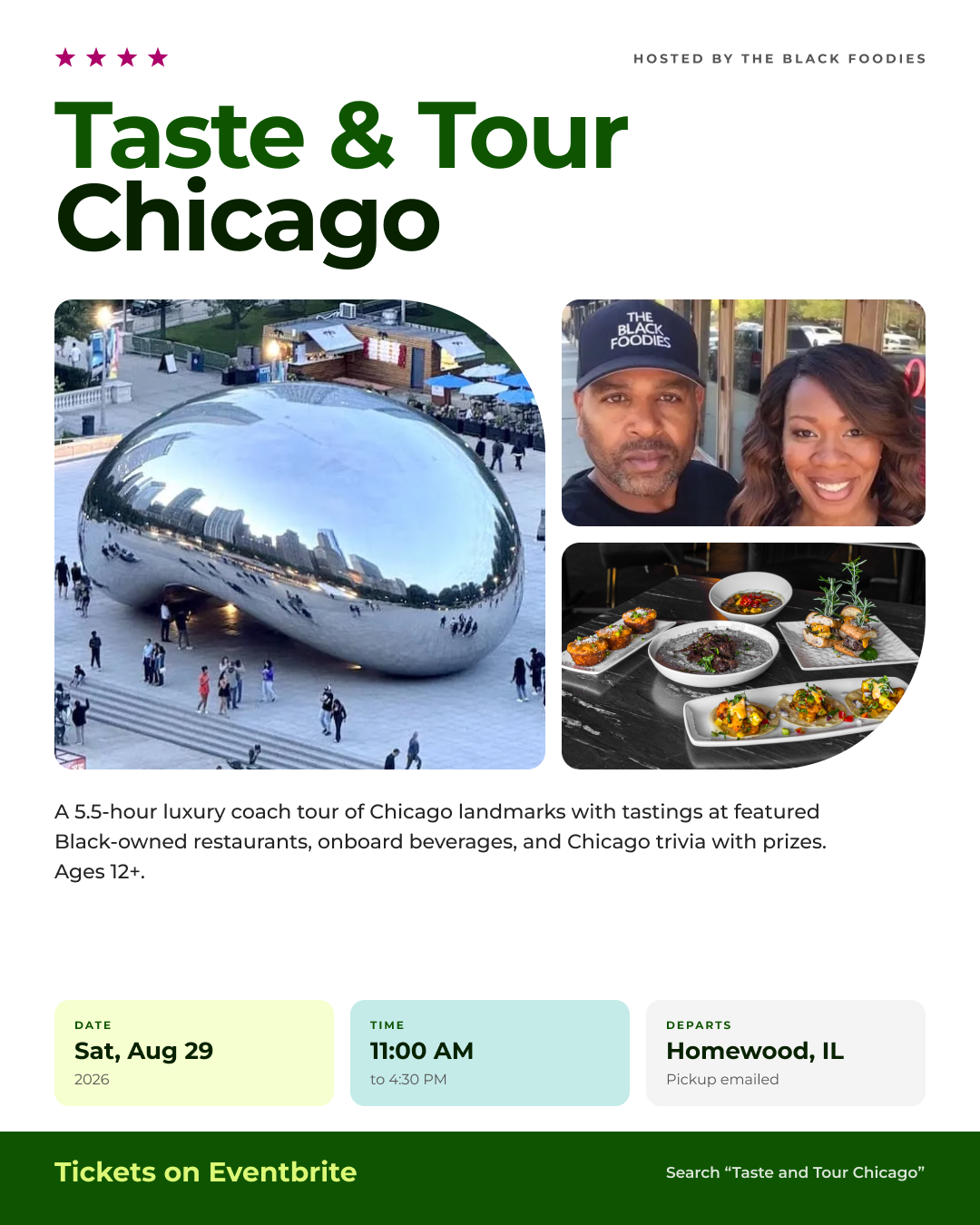 Taste and Tour Chicago w/ The Black Foodies